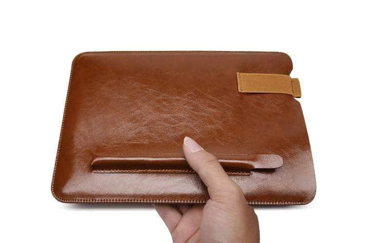 iPad Pro 12.9 11 (2020) Soft Protective Microfiber Leather Sleeve Case Pen Pouch - CaseBuddy