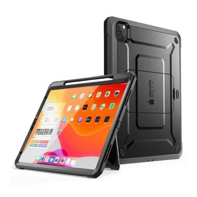 CaseBuddy Australia Casebuddy Black iPad Pro 12.9 (2020) SUPCASE UB Pencil Charging Built-in Screen Protector Full-Body Rugged Case