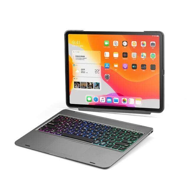 CaseBuddy Australia Casebuddy Gray / English Keyboard iPad Pro 12.9 2021Magic Backlight Trackpad Keyboard Case