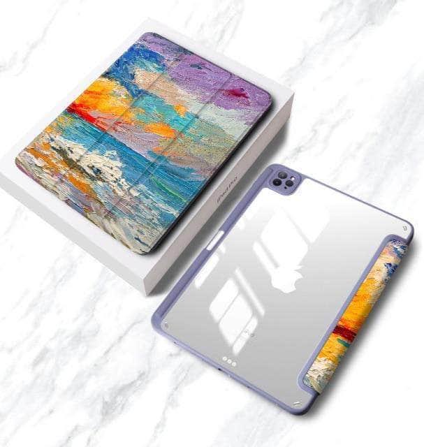 CaseBuddy Australia Casebuddy Sea sunrise / iPad Pro 12.9 2021 iPad Pro 2021 Apple Pencil Holder Wireless Charging Case