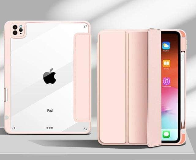 CaseBuddy Australia Casebuddy pink / iPad Pro 12.9 2021 iPad Pro 2021 Apple Pencil Holder Wireless Charging Case