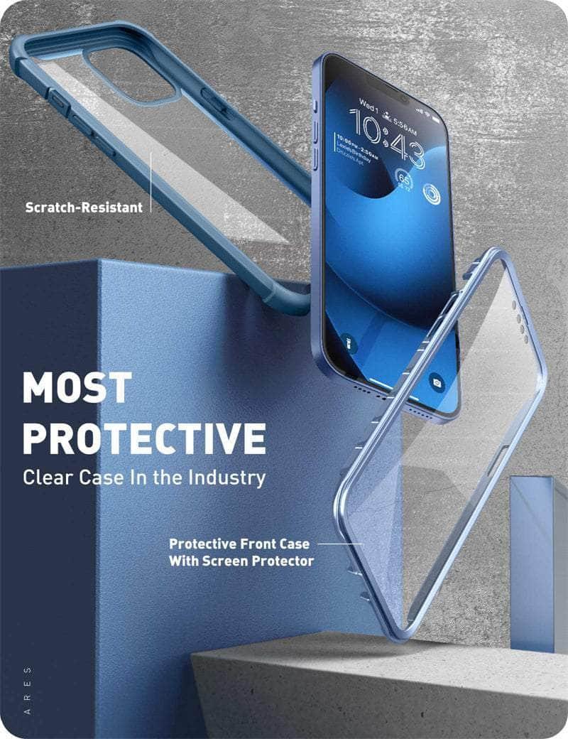 Casebuddy Black / PC + TPU iPhone 14 I-BLASON Ares Dual Layer Rugged Case