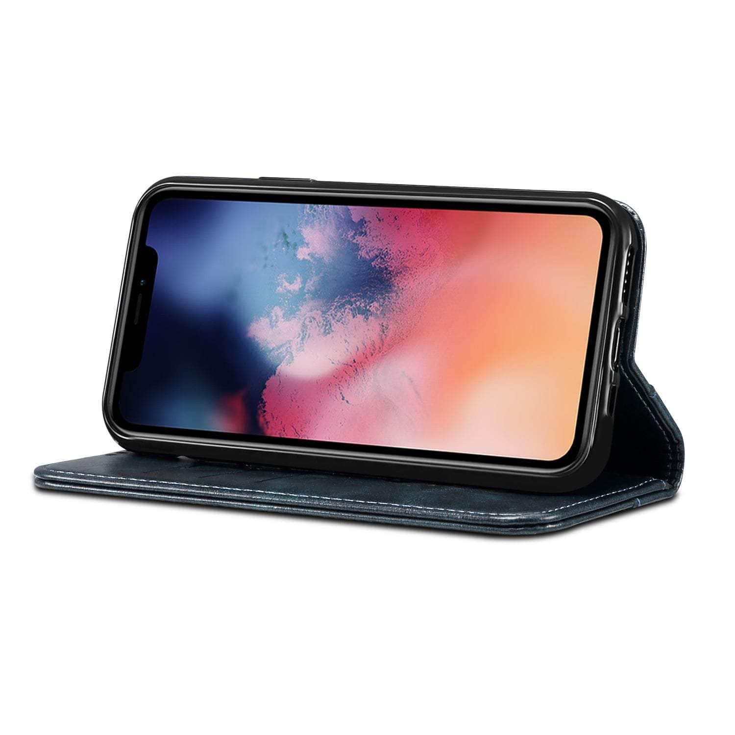 Casebuddy iPhone 14 Pro Max Classic Wallet Flip Leather Case