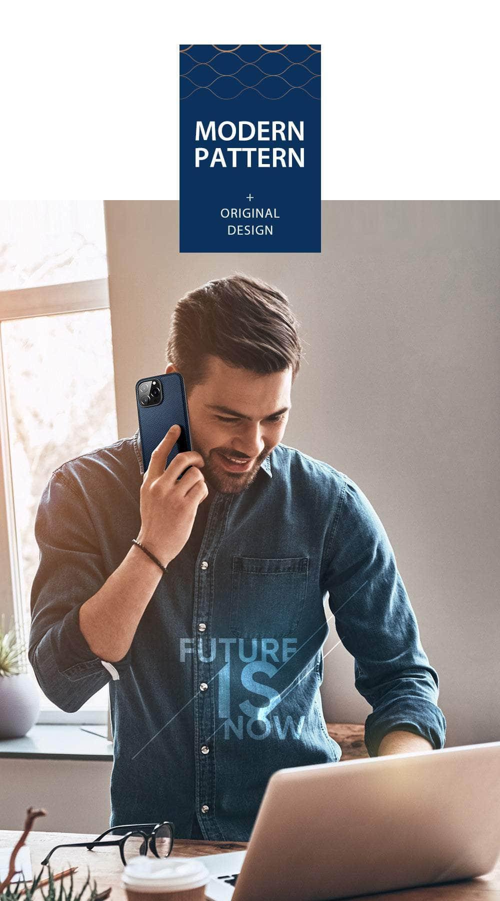 Casebuddy iPhone 14 Pro Max DUX DUCIS Woven Fabric Slim Back Case