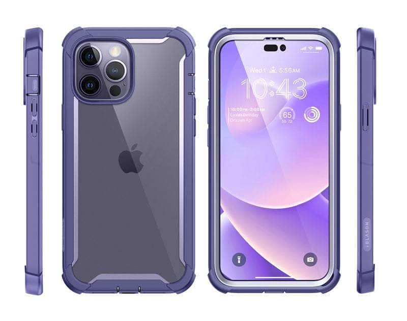 Casebuddy Black / PC + TPU iPhone 14 Pro Max I-BLASON Ares Dual Layer Rugged Case