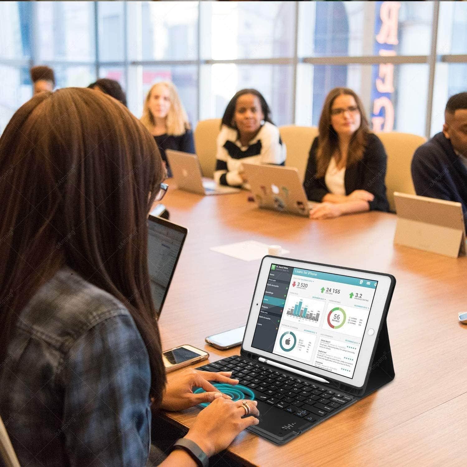 CaseBuddy Australia Casebuddy Keyboard Case iPad Air 5 Pen Slot Detachable Magnet Trackpad