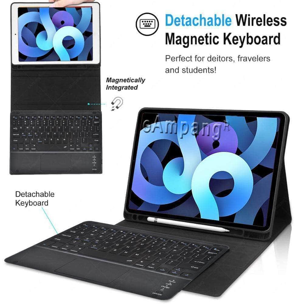CaseBuddy Australia Casebuddy Keyboard Case iPad Air 5 Pen Slot Detachable Magnet Trackpad