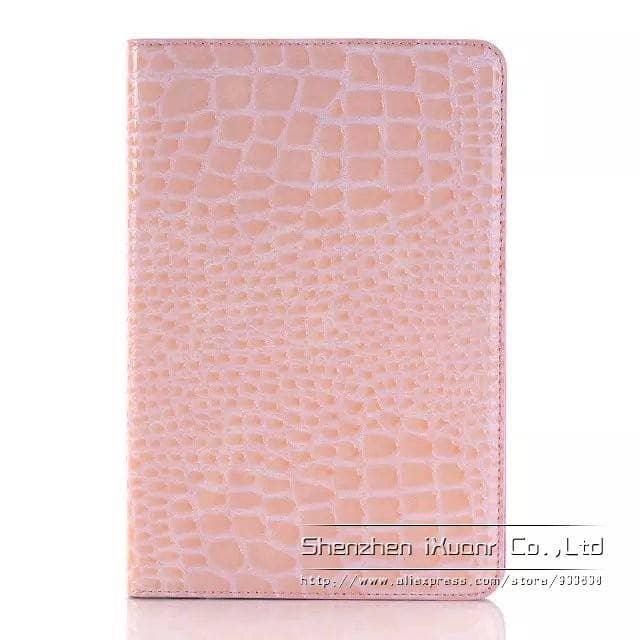 Luxury Crocodile Leather Look Case Apple iPad Mini 5 2019 Stand Cover Solid Magnet - CaseBuddy