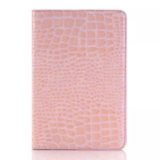 Luxury Crocodile Leather Look Case Apple iPad Mini 5 2019 Stand Cover Solid Magnet - CaseBuddy
