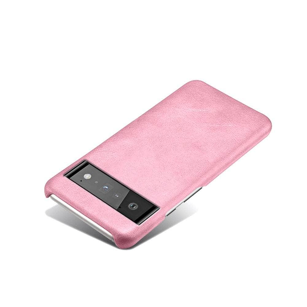 Casebuddy Pink / For Pixel 6 Luxury Vegan Pixel 6 Leather Cover
