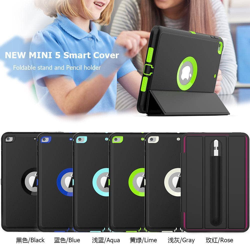 Magnetic Smart Sleep Awake Trifold Cover Case iPad Mini 5 2019  A2133 - CaseBuddy