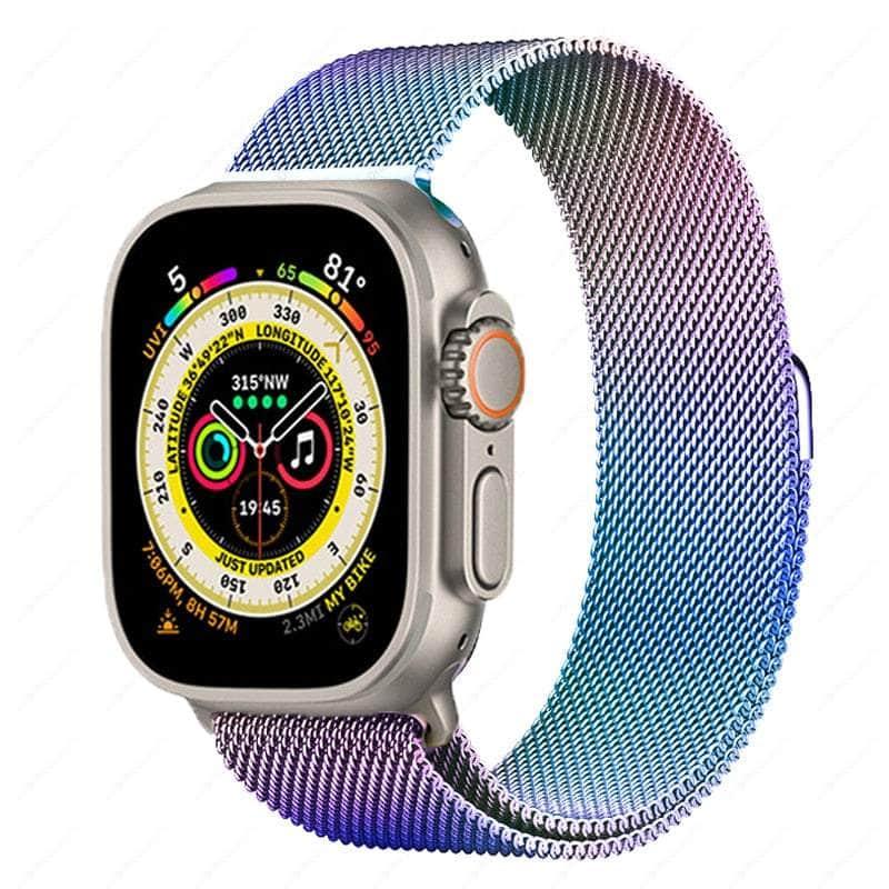 Casebuddy Colorful / 42mm -44mm-45mm-49mm Magnetic Strap Apple Watch Ultra 8 7 6 SE 5 4 3
