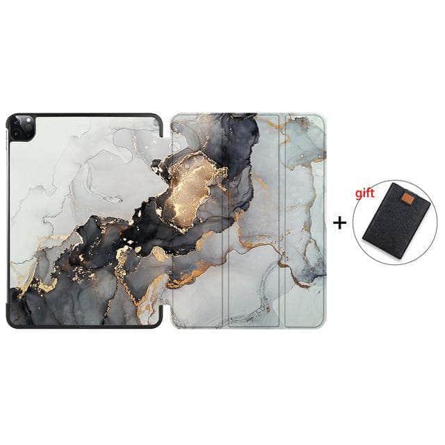 CaseBuddy Australia Casebuddy IP17 / Pro 12.9 3rd 4th Gen MTT iPad Pro 12.9 (2018/2020) Pencil Magnetic TriFold Smart Stand Case