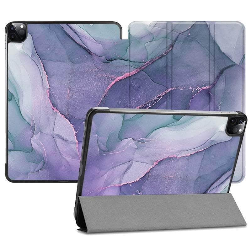 Casebuddy IP11 / iPad Pro 11 2022 MTT Marble iPad Pro 11 Vegan Leather Flip Stand
