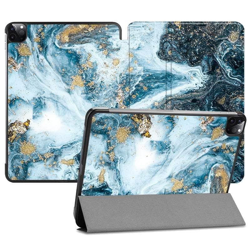 Casebuddy IP05 / iPad Pro 11 2022 MTT Marble iPad Pro 11 Vegan Leather Flip Stand