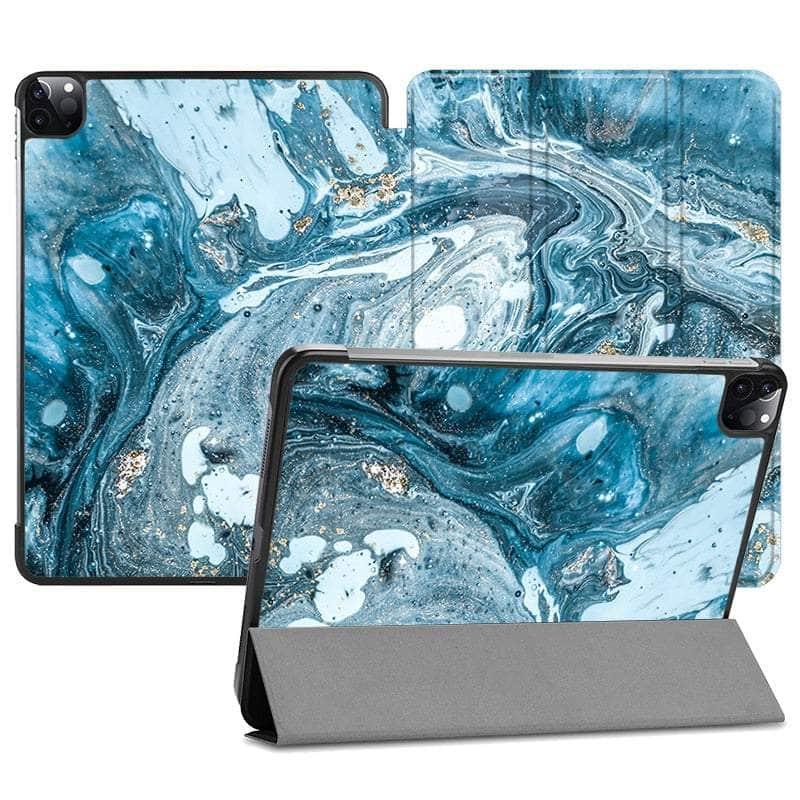 Casebuddy IP15 / iPad Pro 11 2022 MTT Marble iPad Pro 11 Vegan Leather Flip Stand