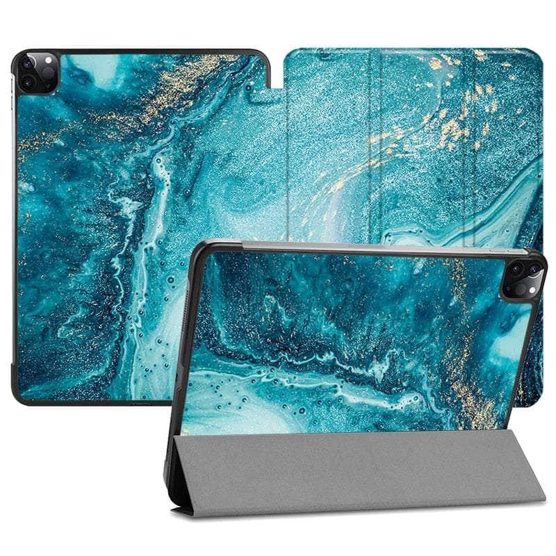 Casebuddy IP01 / iPad Pro 11 2022 MTT Marble iPad Pro 11 Vegan Leather Flip Stand