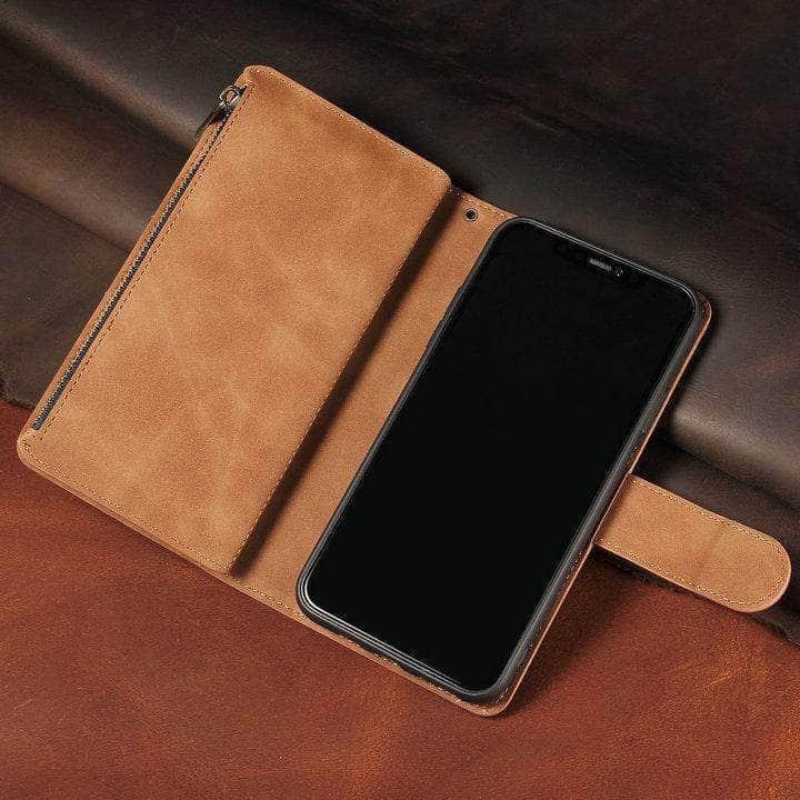 CaseBuddy Australia Casebuddy Multifunction Leather Wallet Zipper Galaxy S21 Case