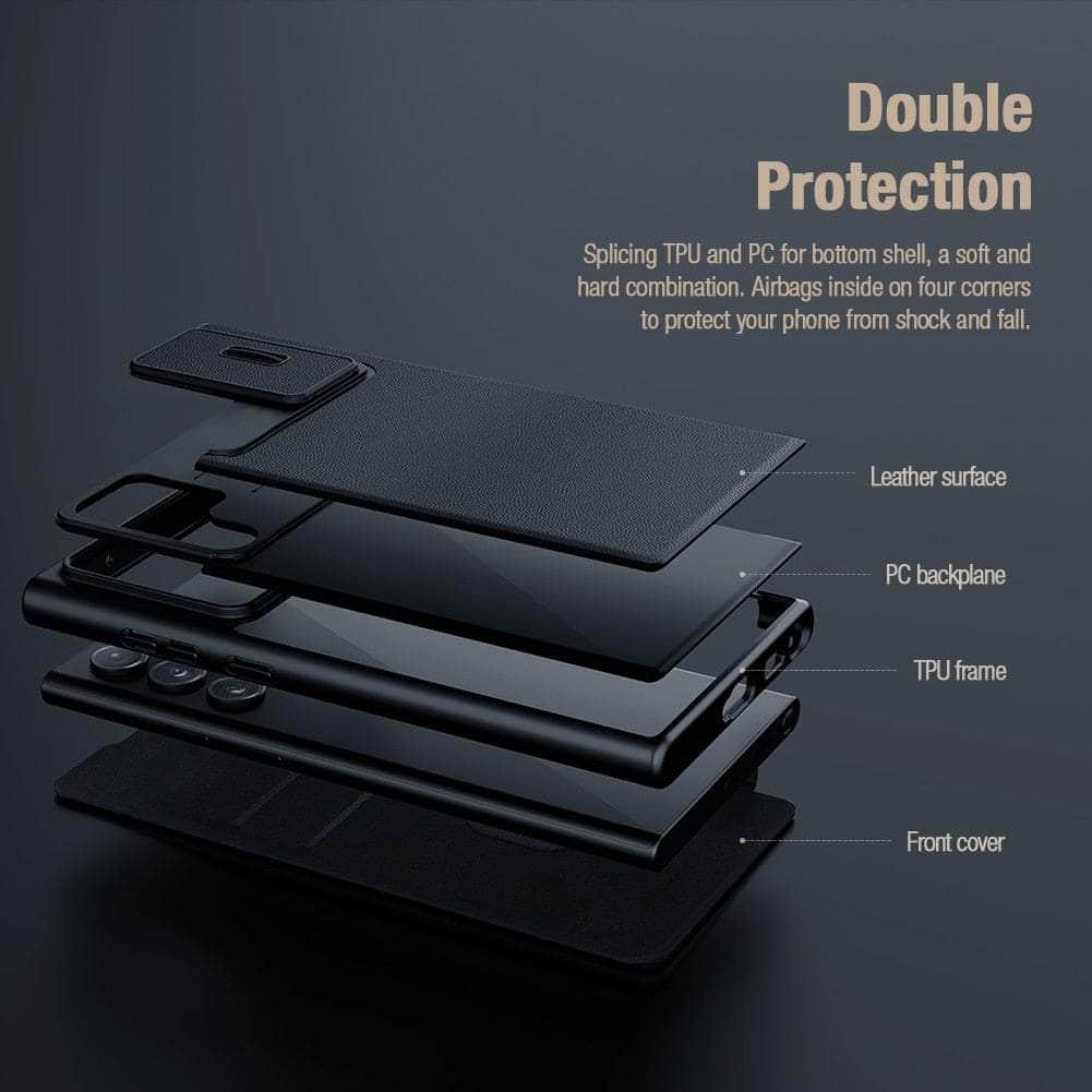 Casebuddy Nillkin Qin Pro Leather Galaxy S23 Plus Case
