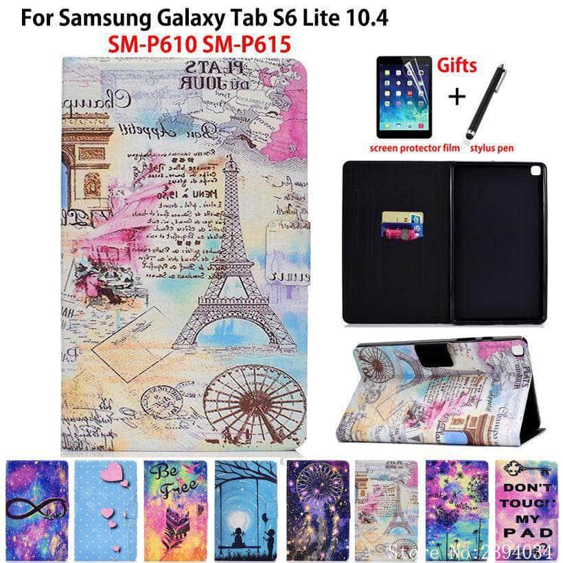 Painted Themed Case Galaxy Tab S6 Lite 10.4 P610 P615 - CaseBuddy