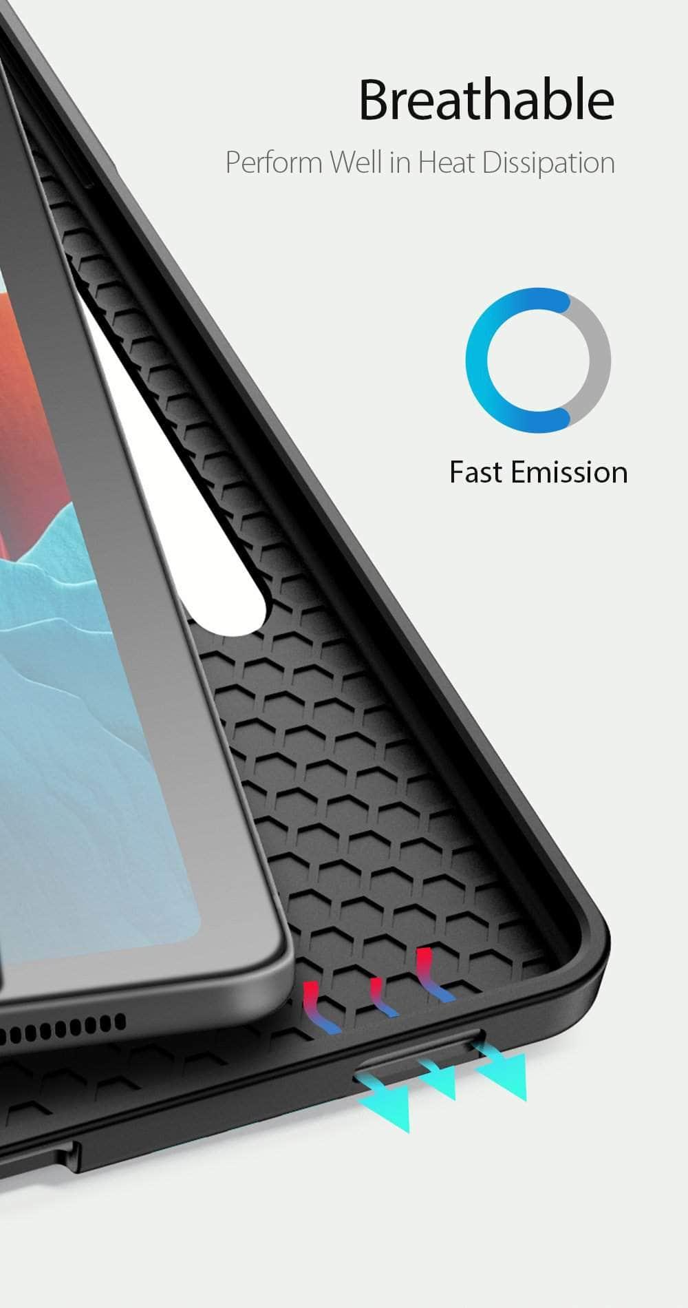 Pencil Holder Galaxy Tab S7 Plus 12.4 T970 T975 Smart Magnetic Cover - CaseBuddy