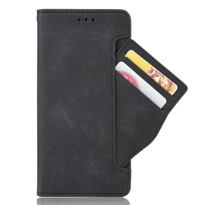 Casebuddy Black / For Pixel 6 Pixel 6 Leather Card Slot Wallet