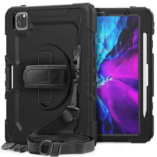 CaseBuddy Australia Casebuddy Black Shockproof Armor Heavy iPad Pro 11 2020 Protective Rugged Stand Case