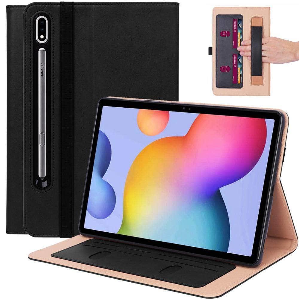 Slim Shell Case Galaxy Tab S7 Plus 12.4 T970 T975 Hand Holder - CaseBuddy