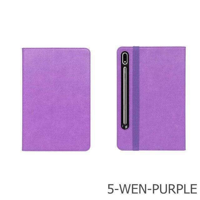 Slim Shell Case Galaxy Tab S7 Plus 12.4 T970 T975 Hand Holder - CaseBuddy