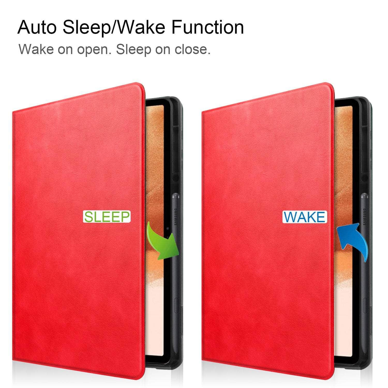 CaseBuddy Australia Casebuddy Smart Tab S8 Ultra X906 Protective Magnetic Adsorption Cowhide Leather Case