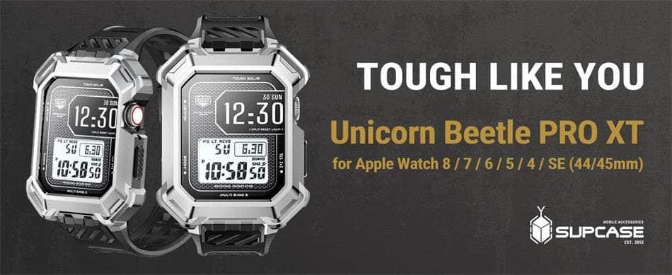 Casebuddy SUPCASE Apple Watch 8/7/6/5/4/SE Case (45/44mm) UB Pro XT Metal