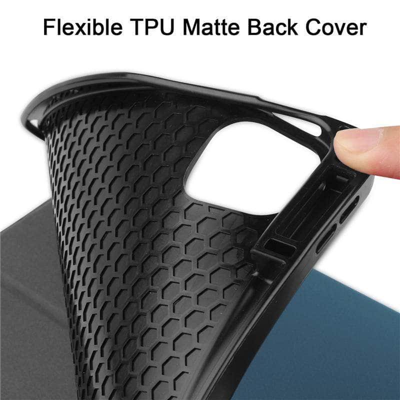 CaseBuddy Australia Casebuddy Tri-Fold Leather Flip Cover iPad Pro 2021 Protective Shell