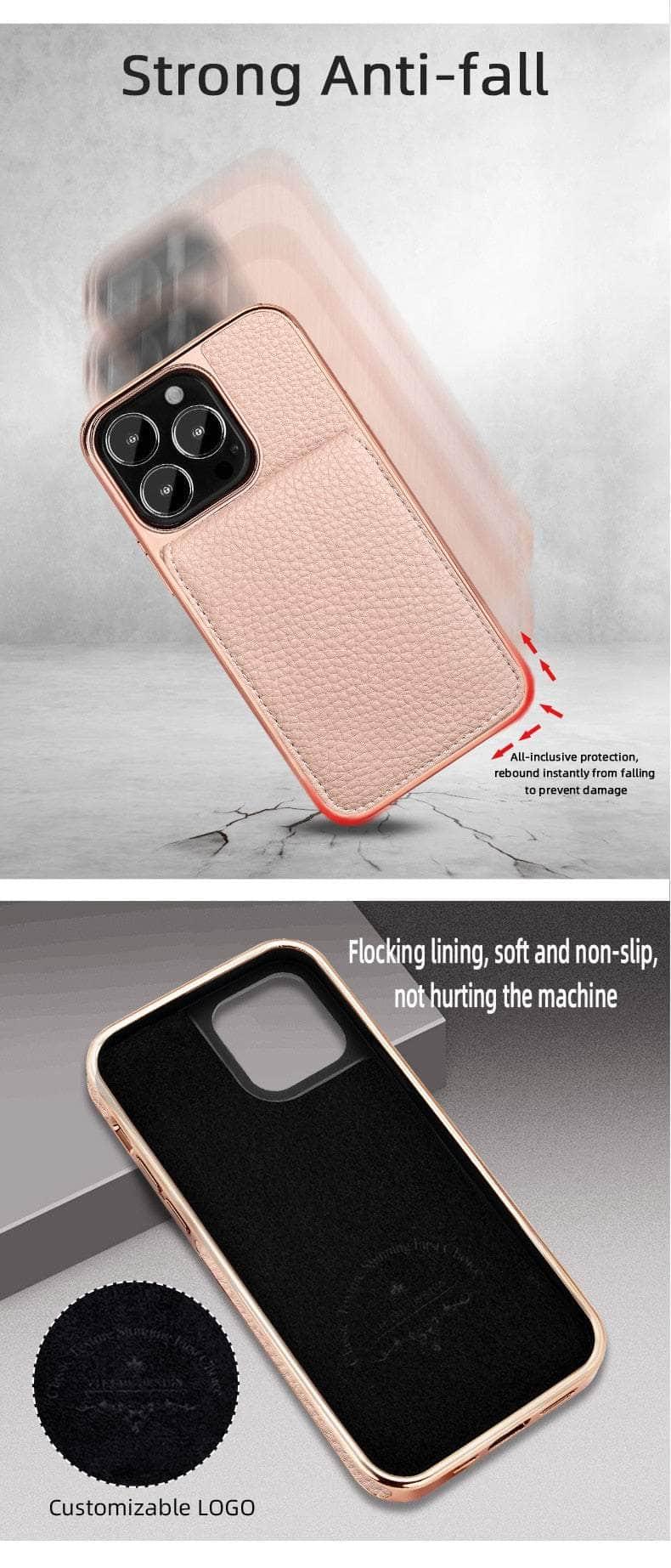 Casebuddy Vietao Luxury Leather Wallet iPhone 14 Cover