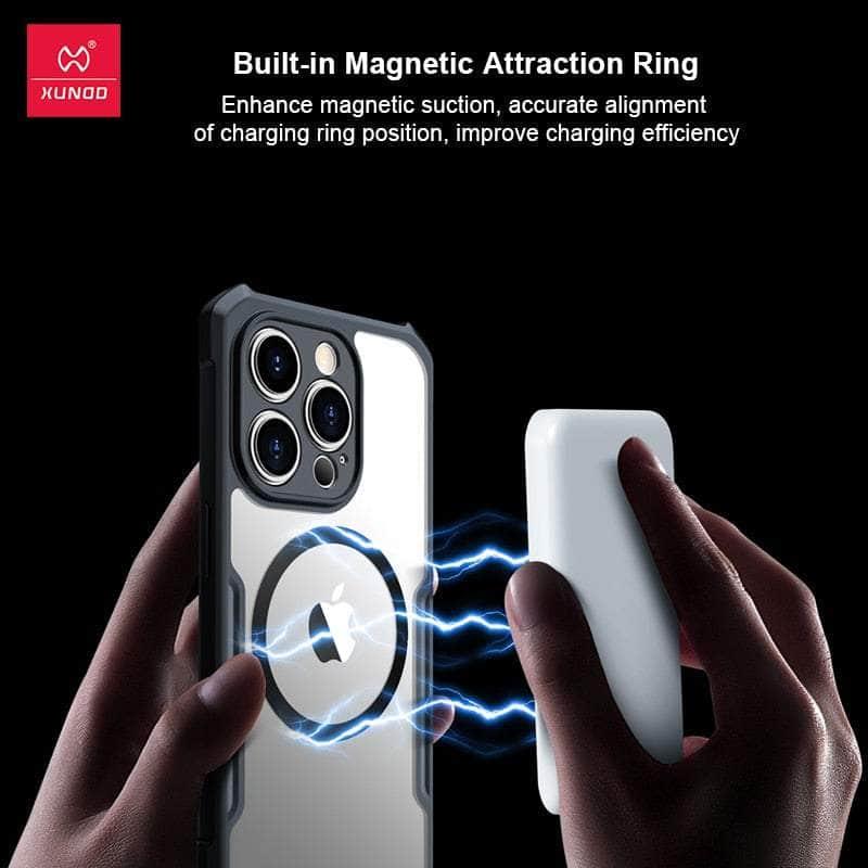 Casebuddy Black Clear / iPhone 14 Pro Xundd iPhone 14 Pro Magnetic Airbags Shockproof Shell