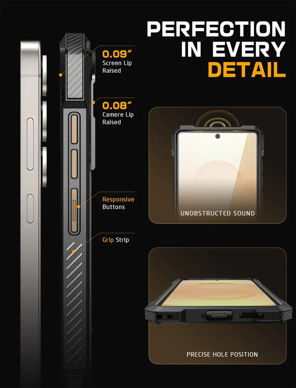 SUPCASE Galaxy S25 2025 UB Grip Anti-Scratch Heavy Duty Case