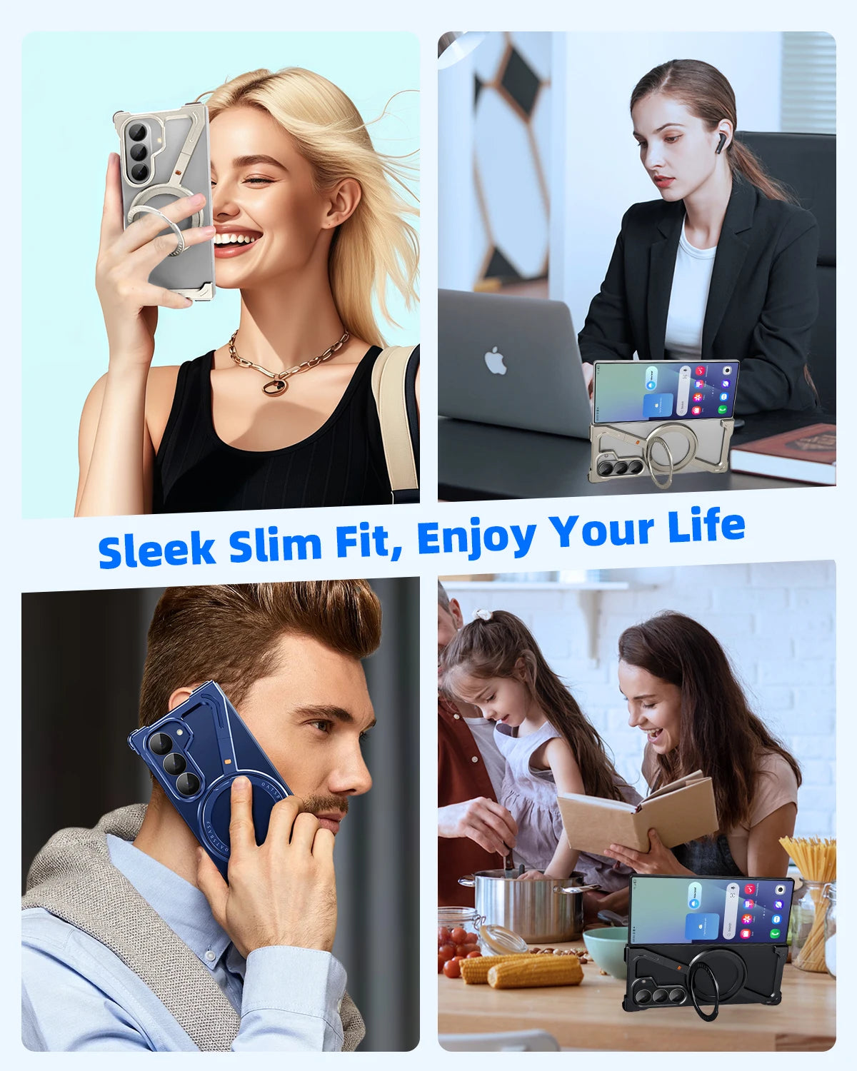 Aluminium Galaxy Z Fold 7 360° Magnetic Stand Cover