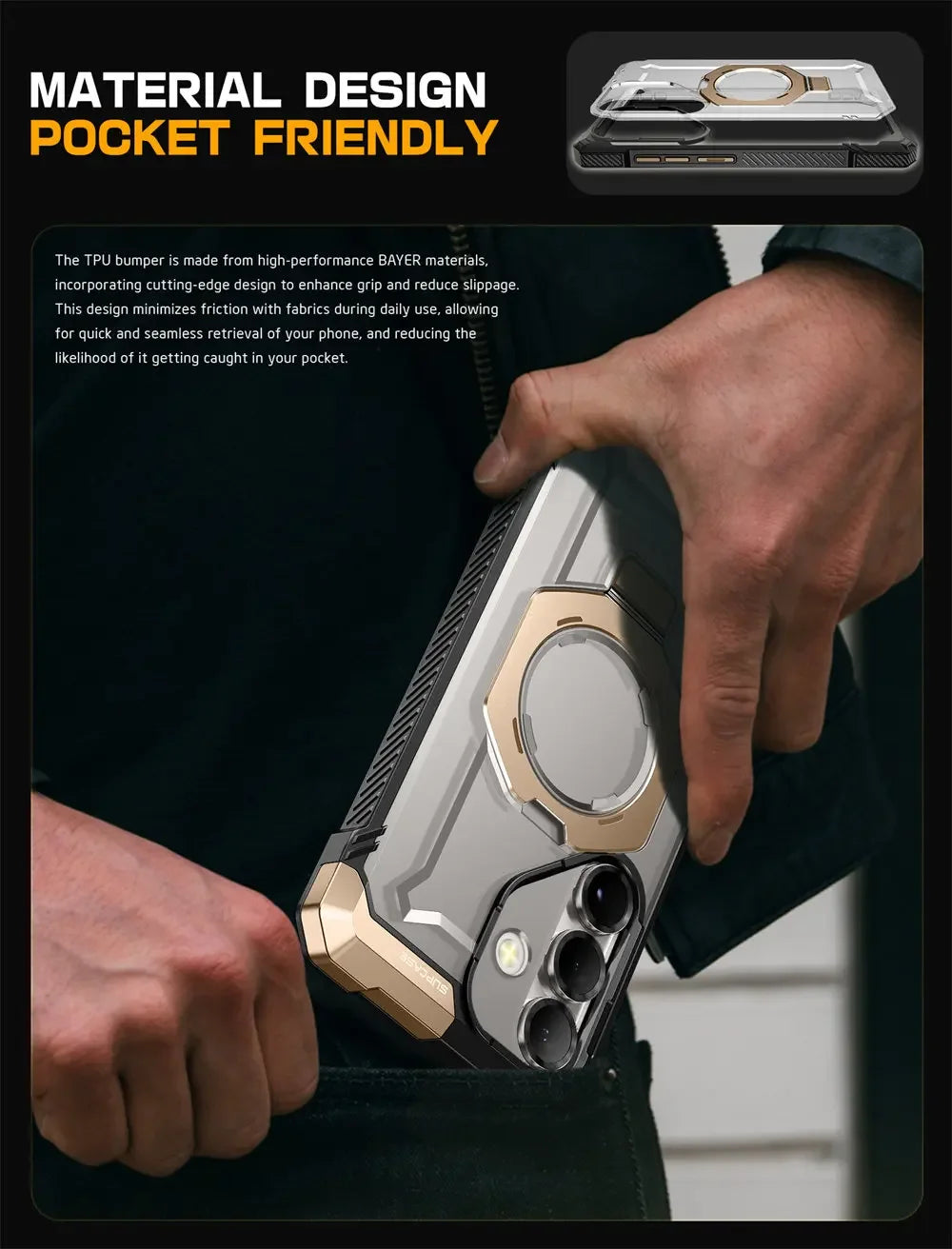 SUPCASE Galaxy S25 2025 UB Grip Anti-Scratch Heavy Duty Case