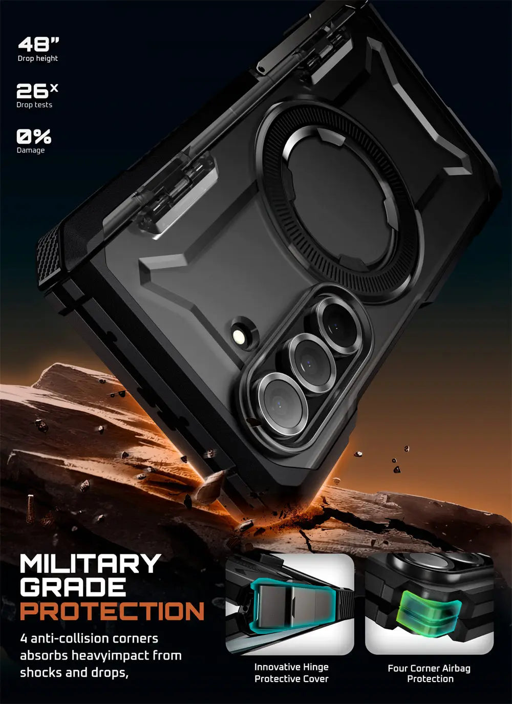 SUPCASE Z Fold 7 UB Grip Anti-Scratch Heavy Duty Case