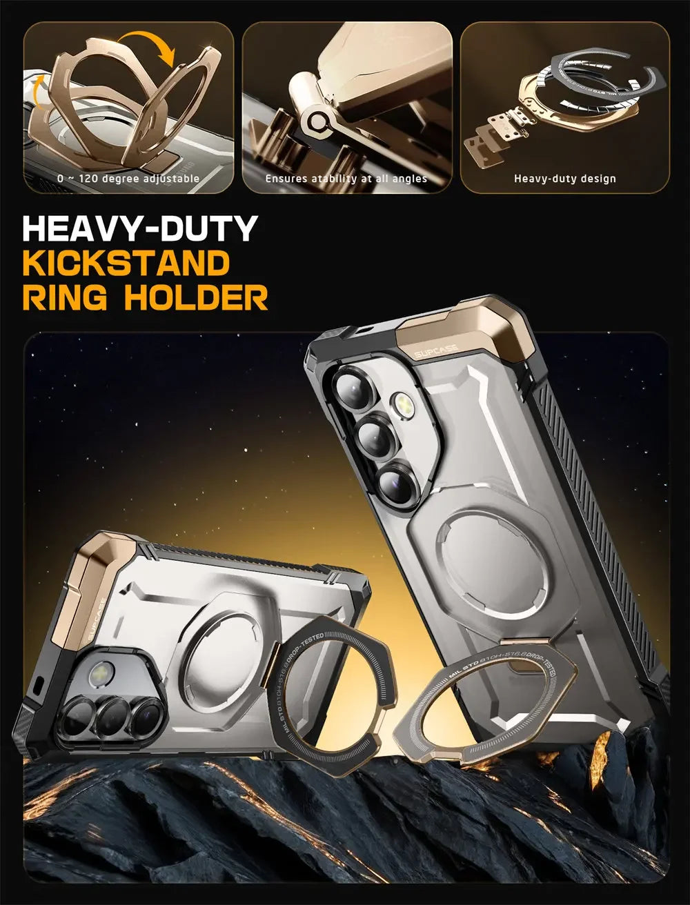 SUPCASE Galaxy S25 2025 UB Grip Anti-Scratch Heavy Duty Case