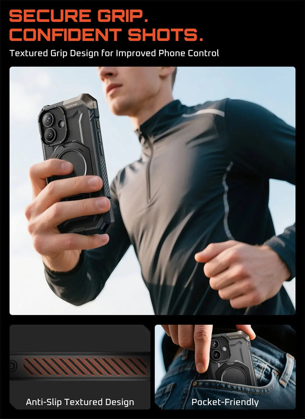 SUPCASE iPhone 17 Camera Control UB Grip Heavy Duty Case