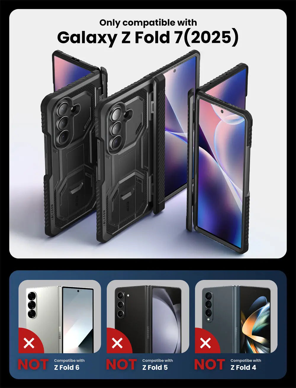 I-BLASON Z Fold 7 Armorbox Protective Phone Case