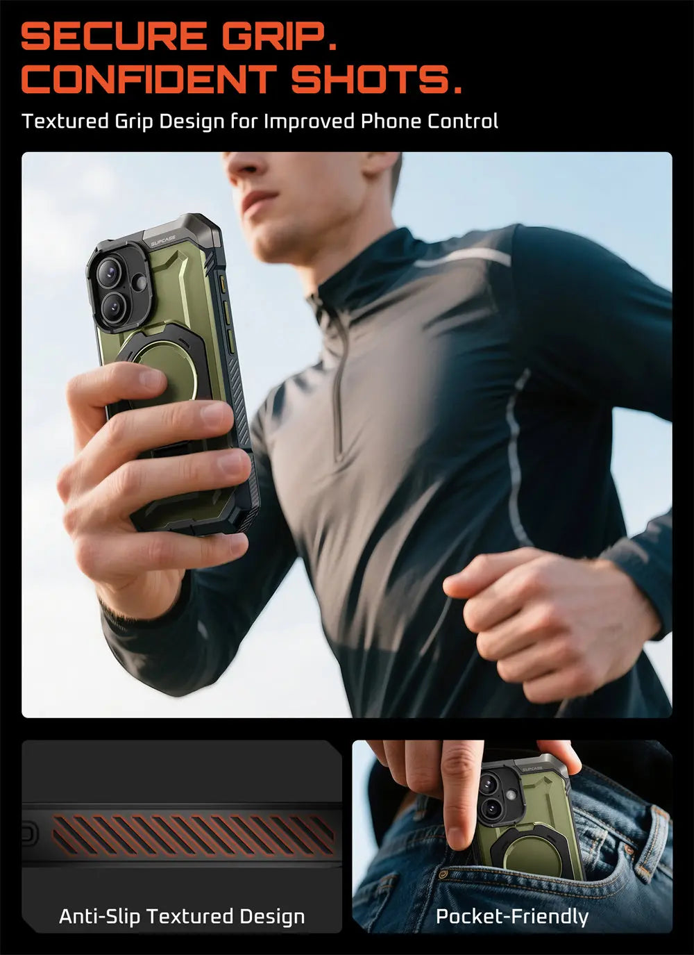 SUPCASE iPhone 17 Camera Control UB Grip Heavy Duty Case