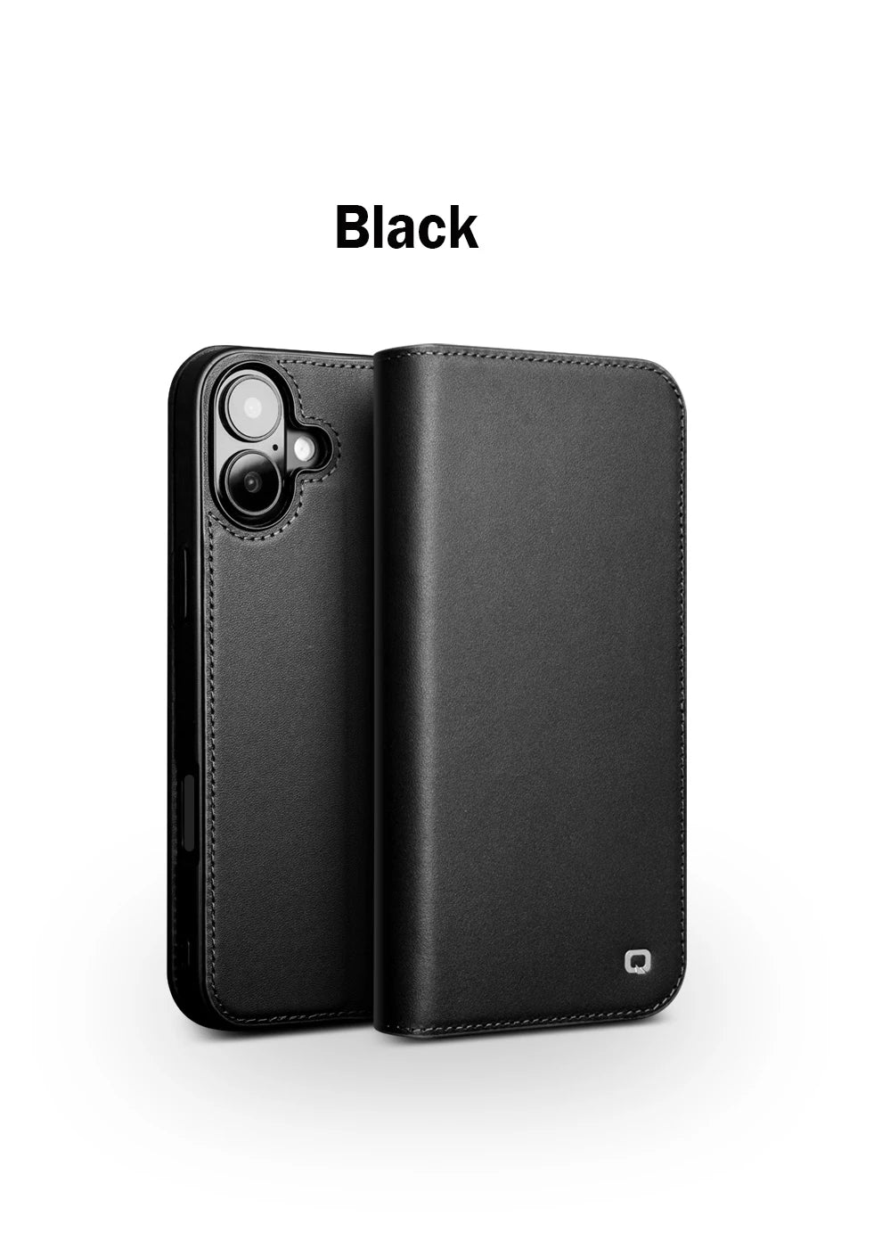 QIALINO Genuine Leather iPhone 17 Pro Max Handmade Case