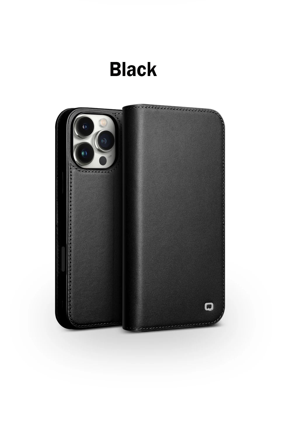 QIALINO Genuine Leather iPhone 17 Pro Max Handmade Case