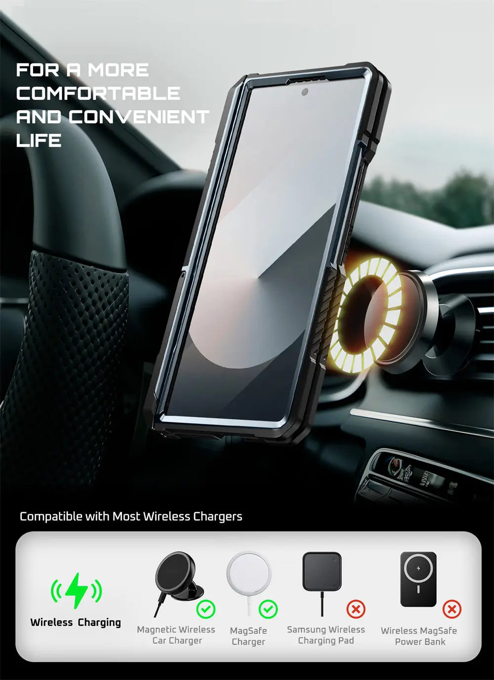 SUPCASE Z Fold 7 UB Grip Anti-Scratch Heavy Duty Case