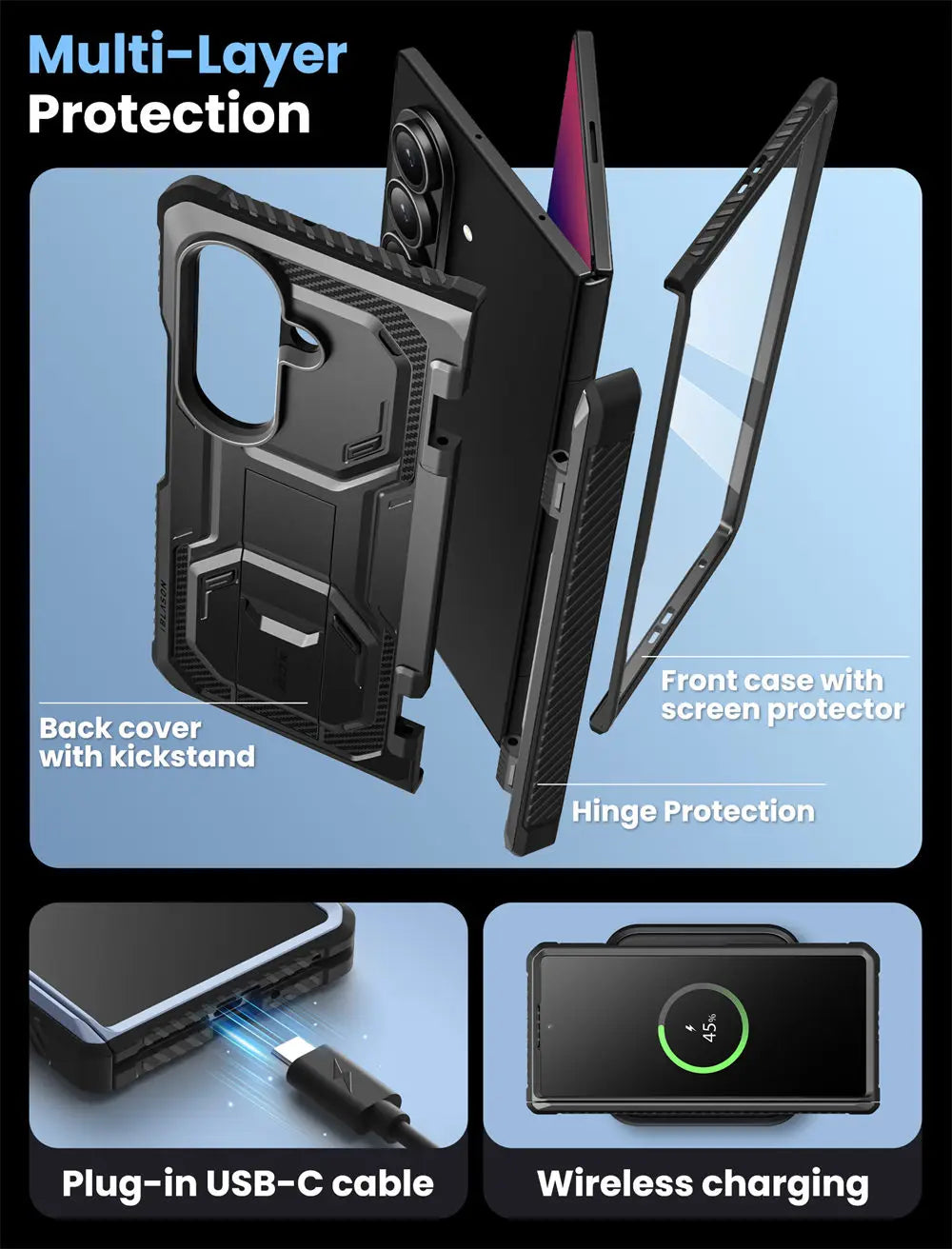 I-BLASON Z Fold 7 Armorbox Protective Phone Case