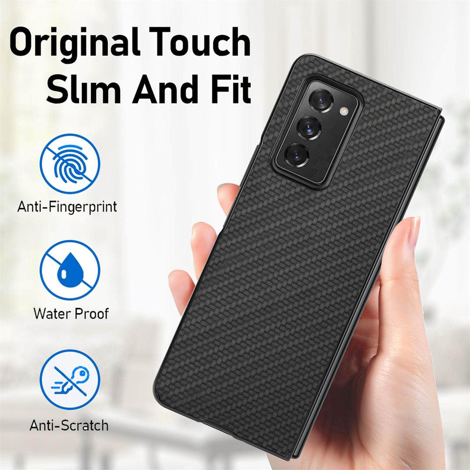 Anti-Slip Carbon Galaxy Z Fold 3 Cover