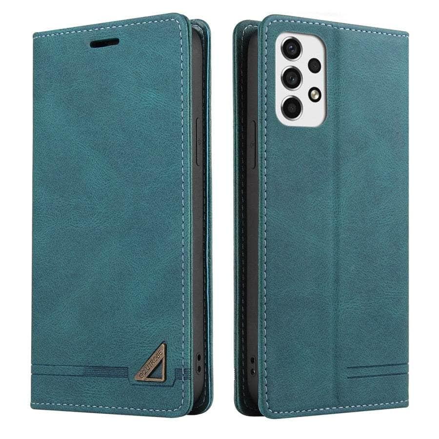 Anti-theft Galaxy A14 Leather Wallet