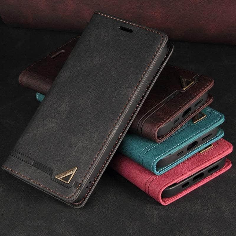 Anti-theft Galaxy A14 Leather Wallet