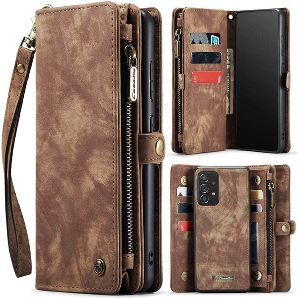 Casebuddy brown / Samsung A54 Detachable Galaxy A54 Wallet Case